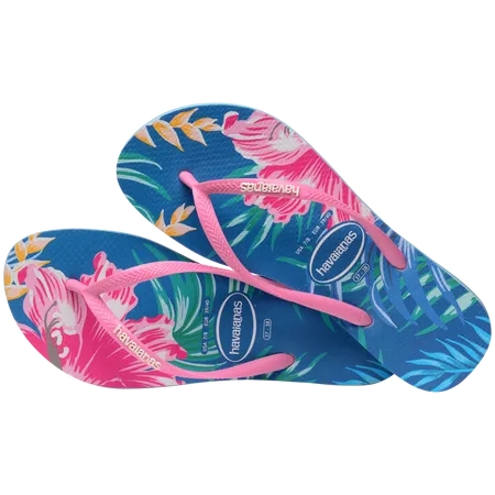 Havaianas Kid Slim Floral Palm Flip Flops
