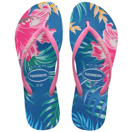 Havaianas Kid Slim Floral Palm Flip Flops