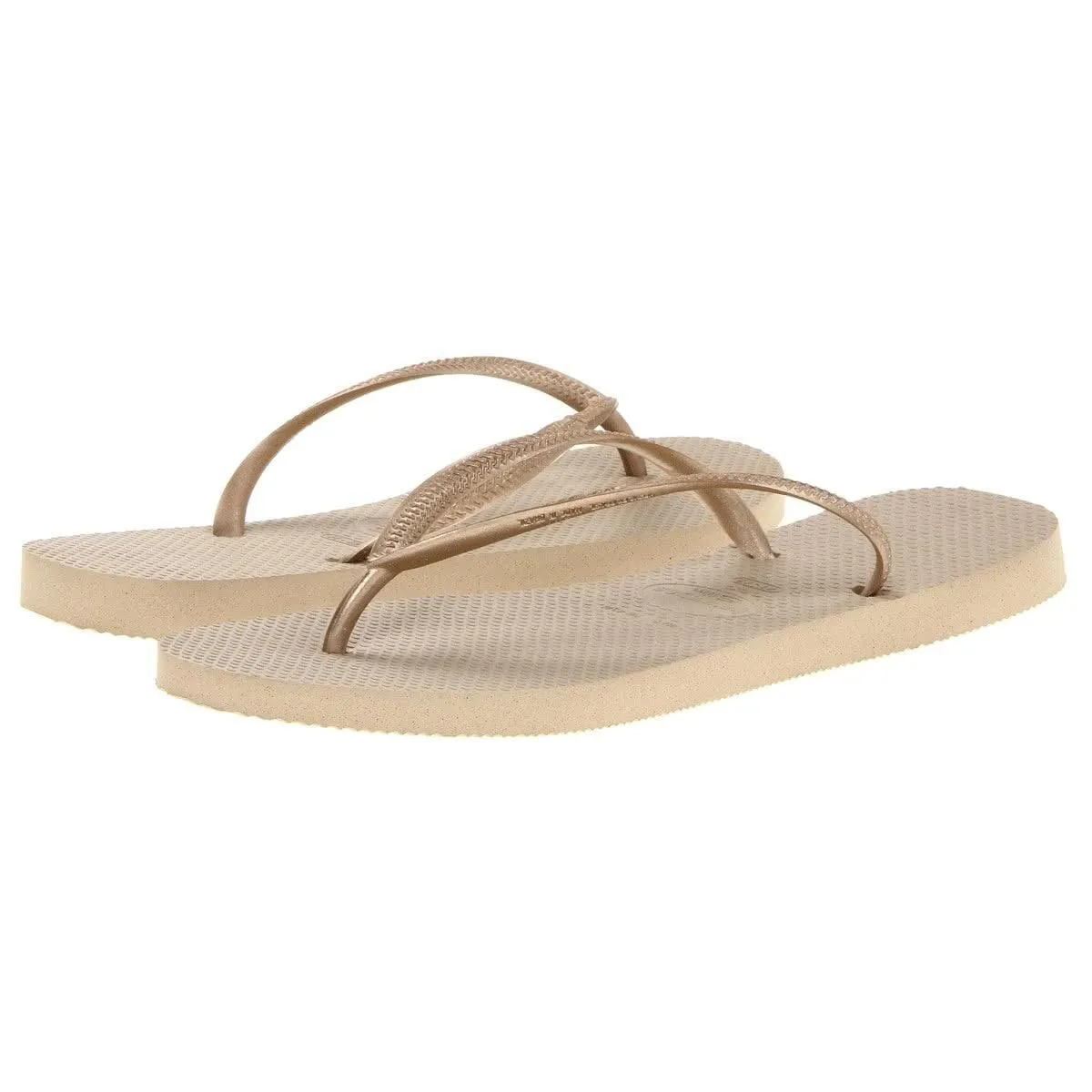 Havaianas Slim Thongs - Sand Grey/Gold