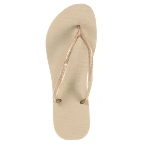 Havaianas Slim Thongs - Sand Grey/Gold