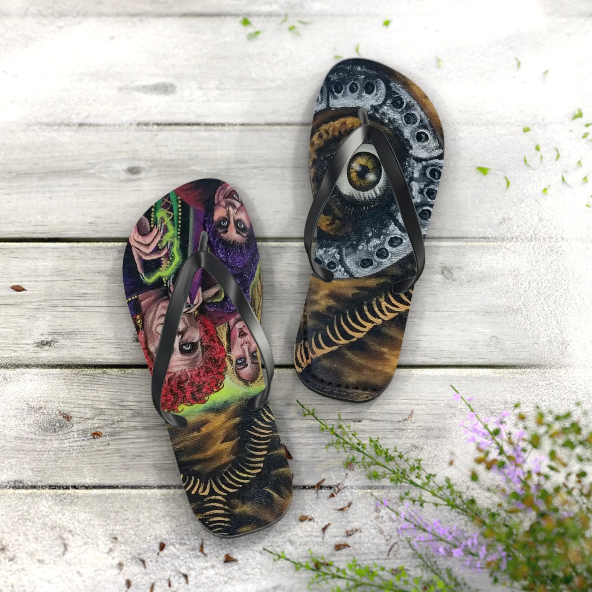 Hocus Pocus Flip Flops