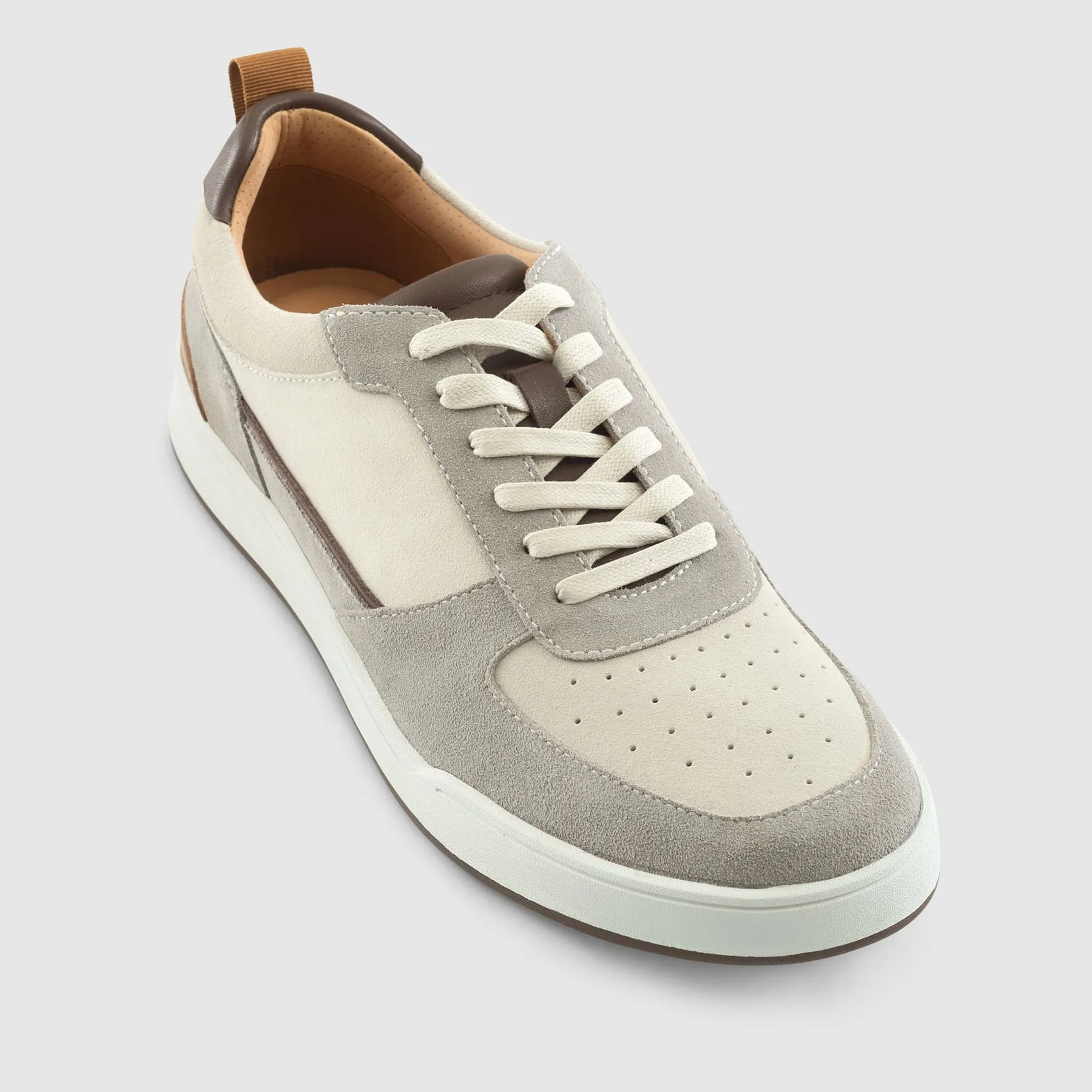 Johnnie-O Topspin Court Sneaker - Taupe