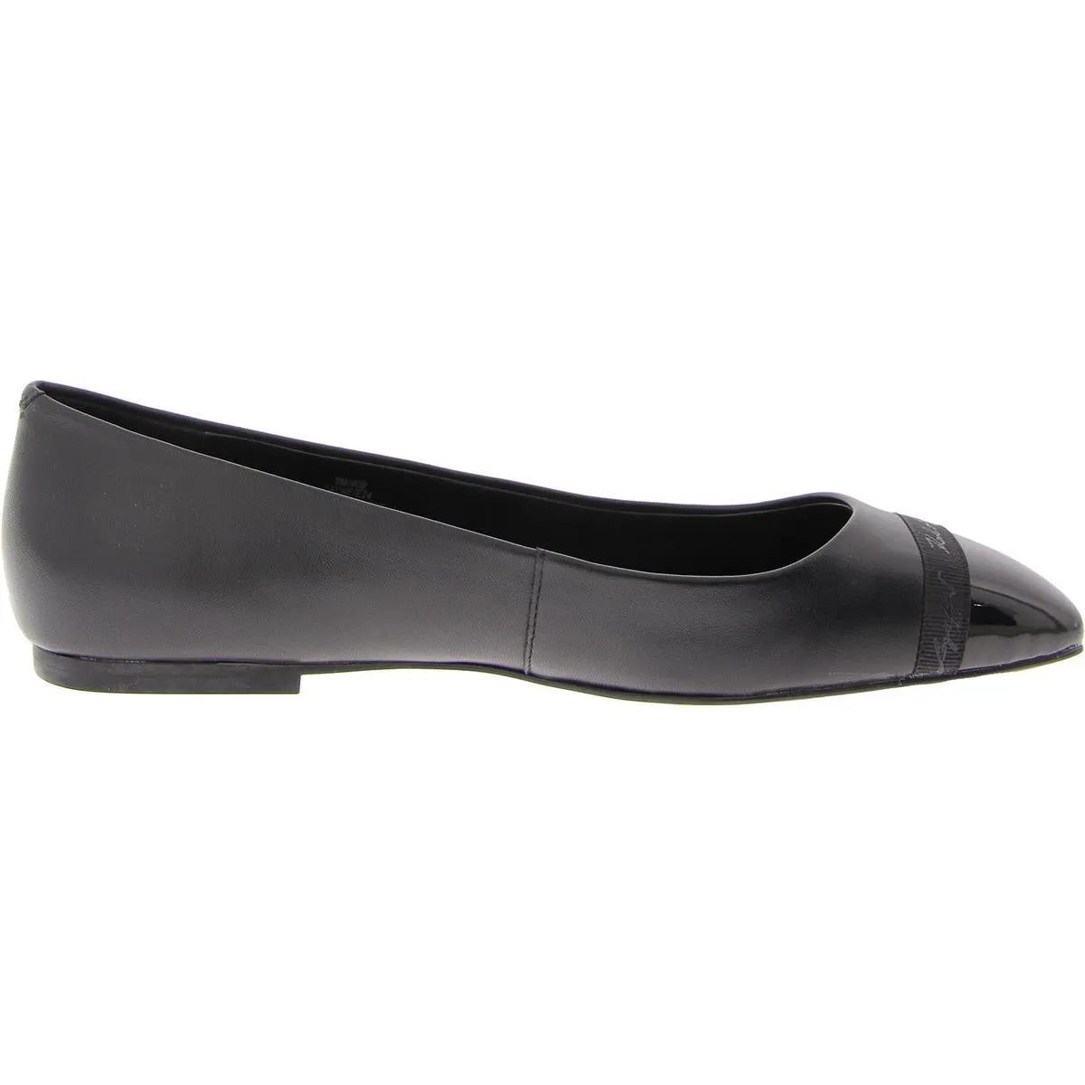 Karl Lagerfeld Paris Womens Leather Flat Ballet Flats