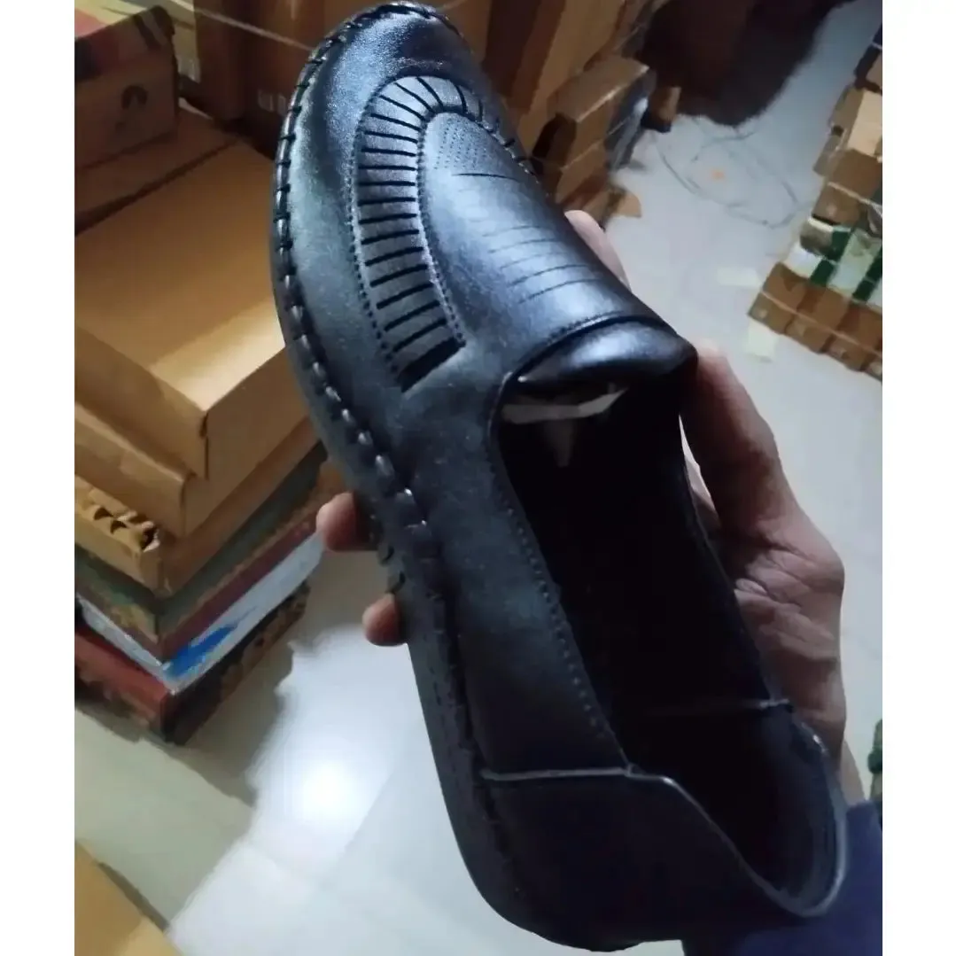 Loafers for Men Black Formal Synthetic Leather Loafer