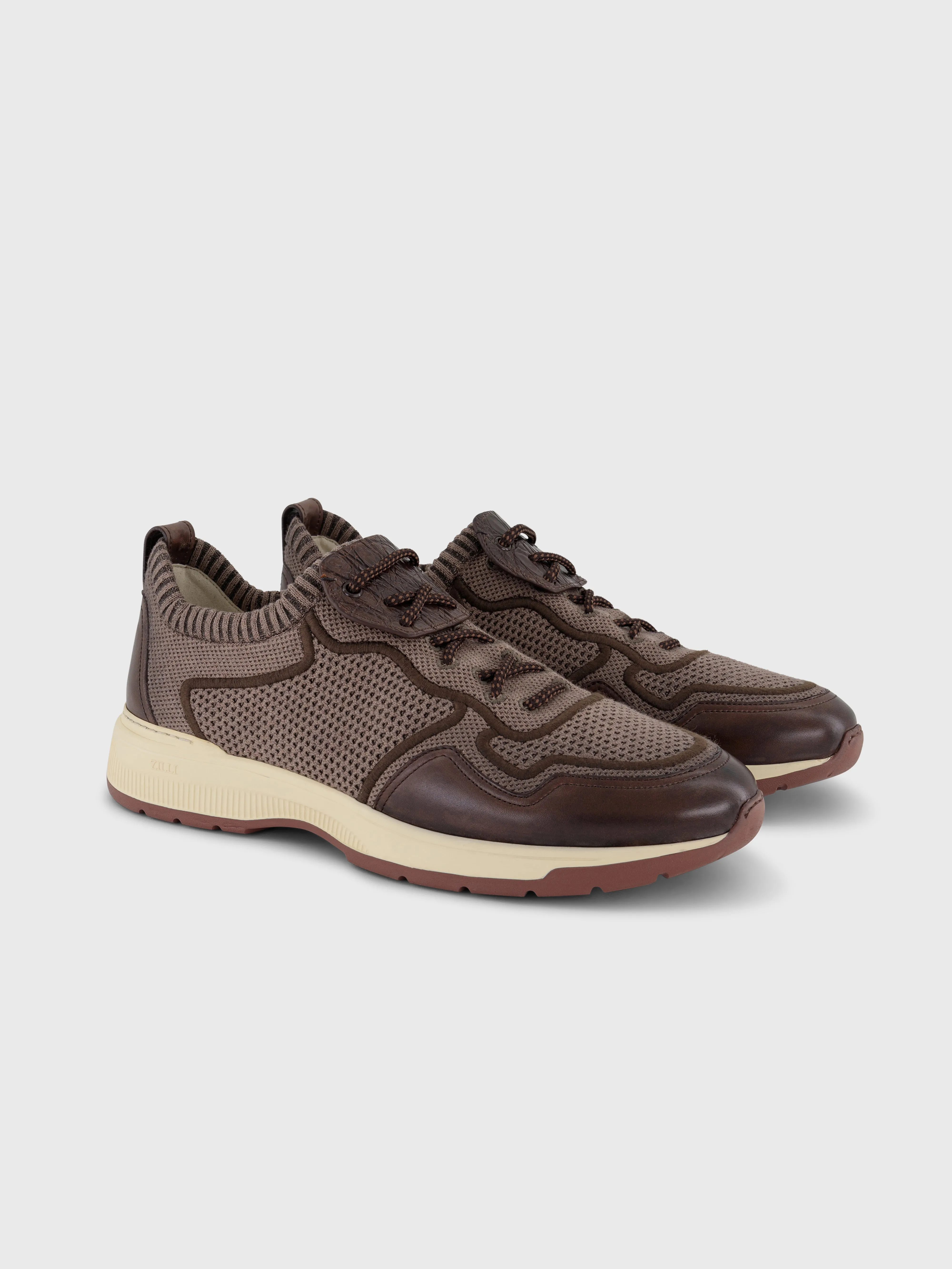 Low-Top Sneakers - Stone Tan