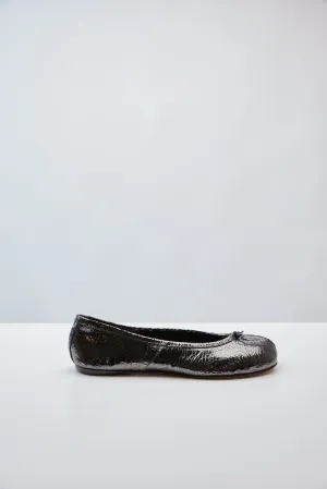 Maison Margiela Tabi Ballet Shoe in Crackle Patent