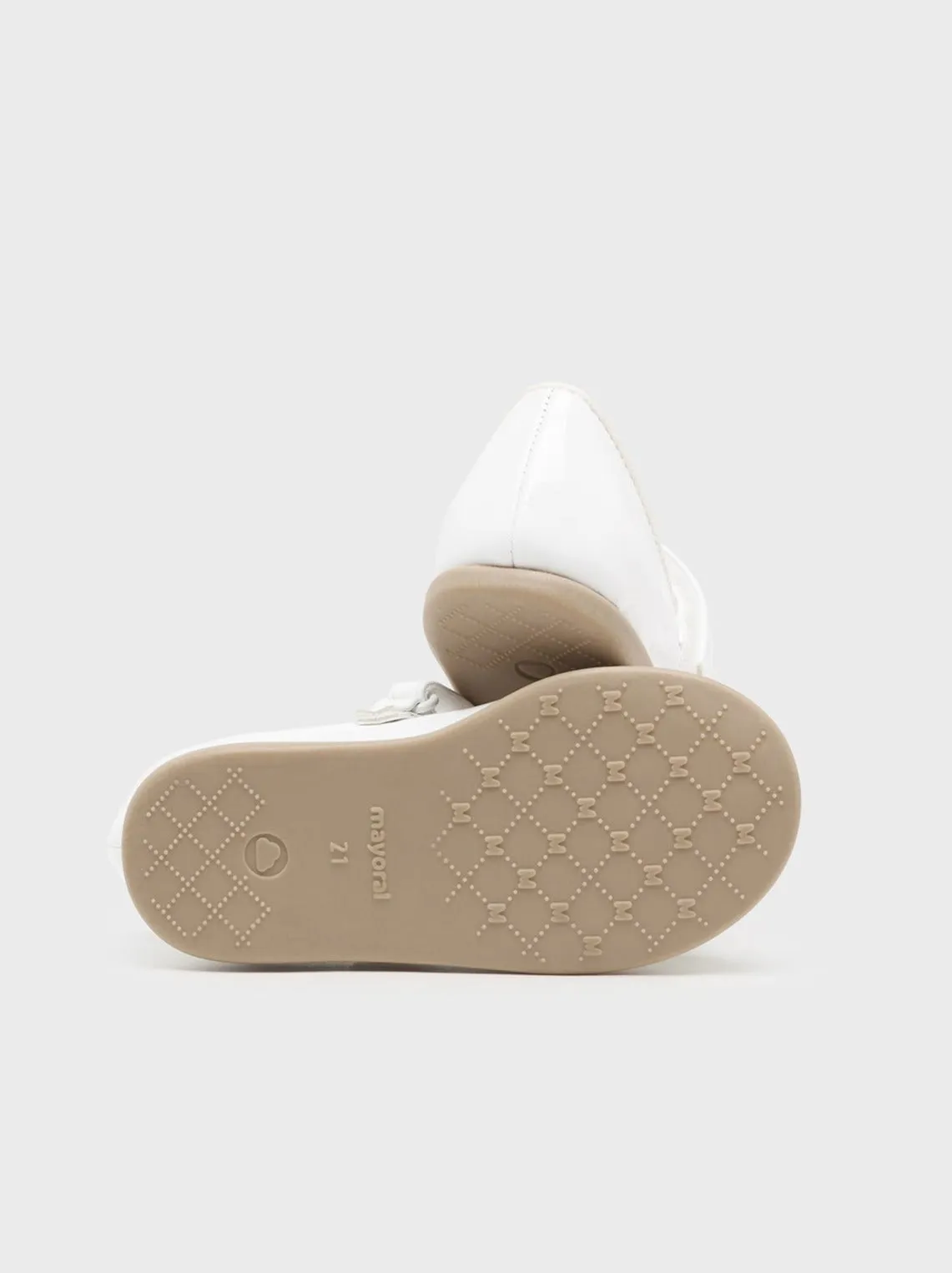 Mayoral Baby Leather Mary Janes White_41442-080
