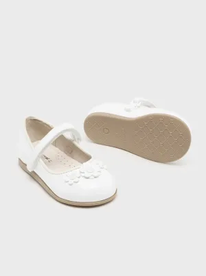 Mayoral Baby Leather Mary Janes White_41442-080