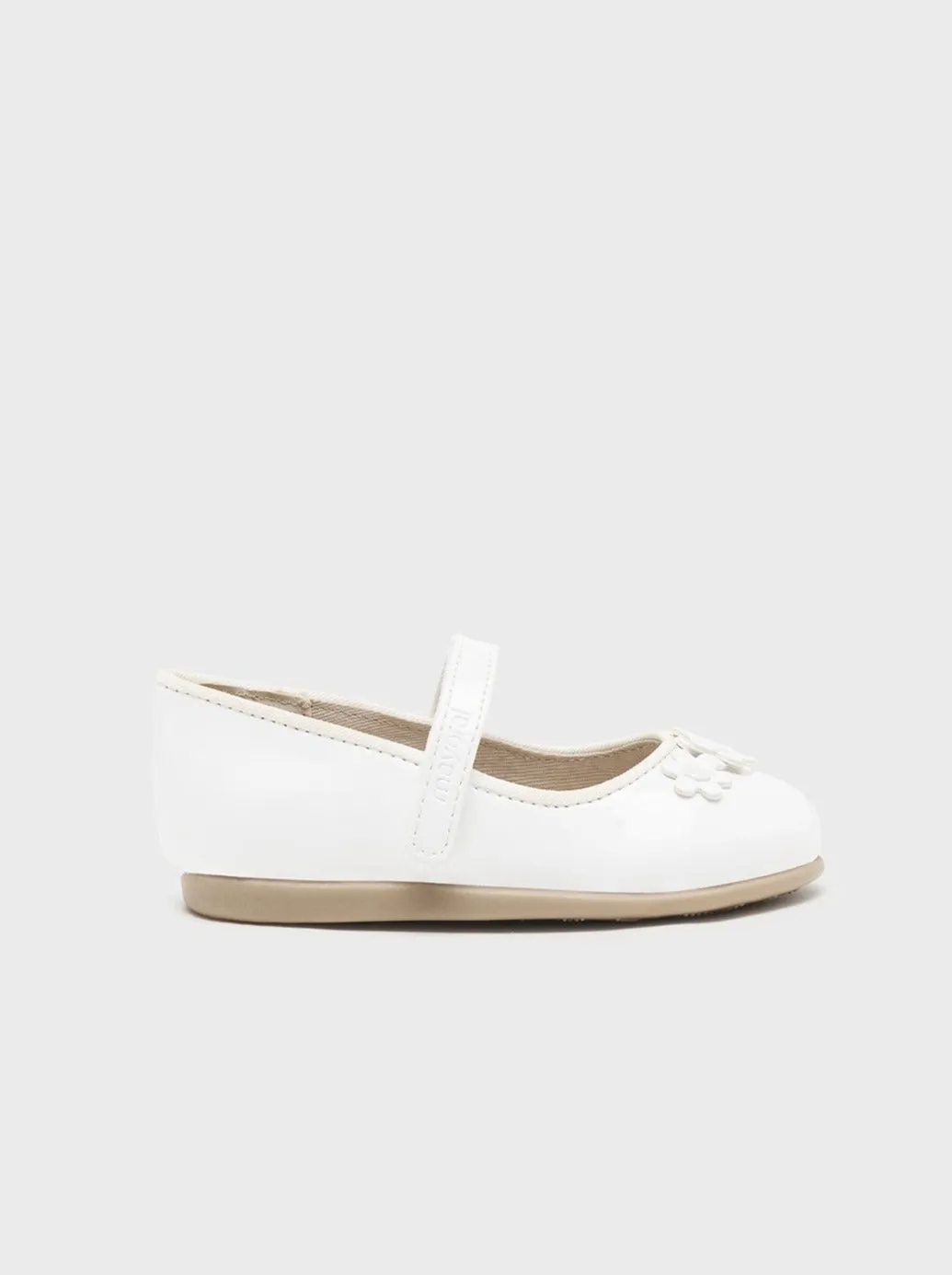 Mayoral Baby Leather Mary Janes White_41442-080