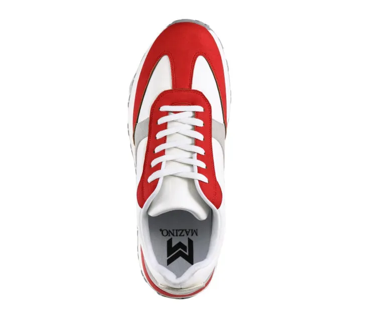 Mazino Gallium Elegance Red Sneakers Men’s Low Top Casual