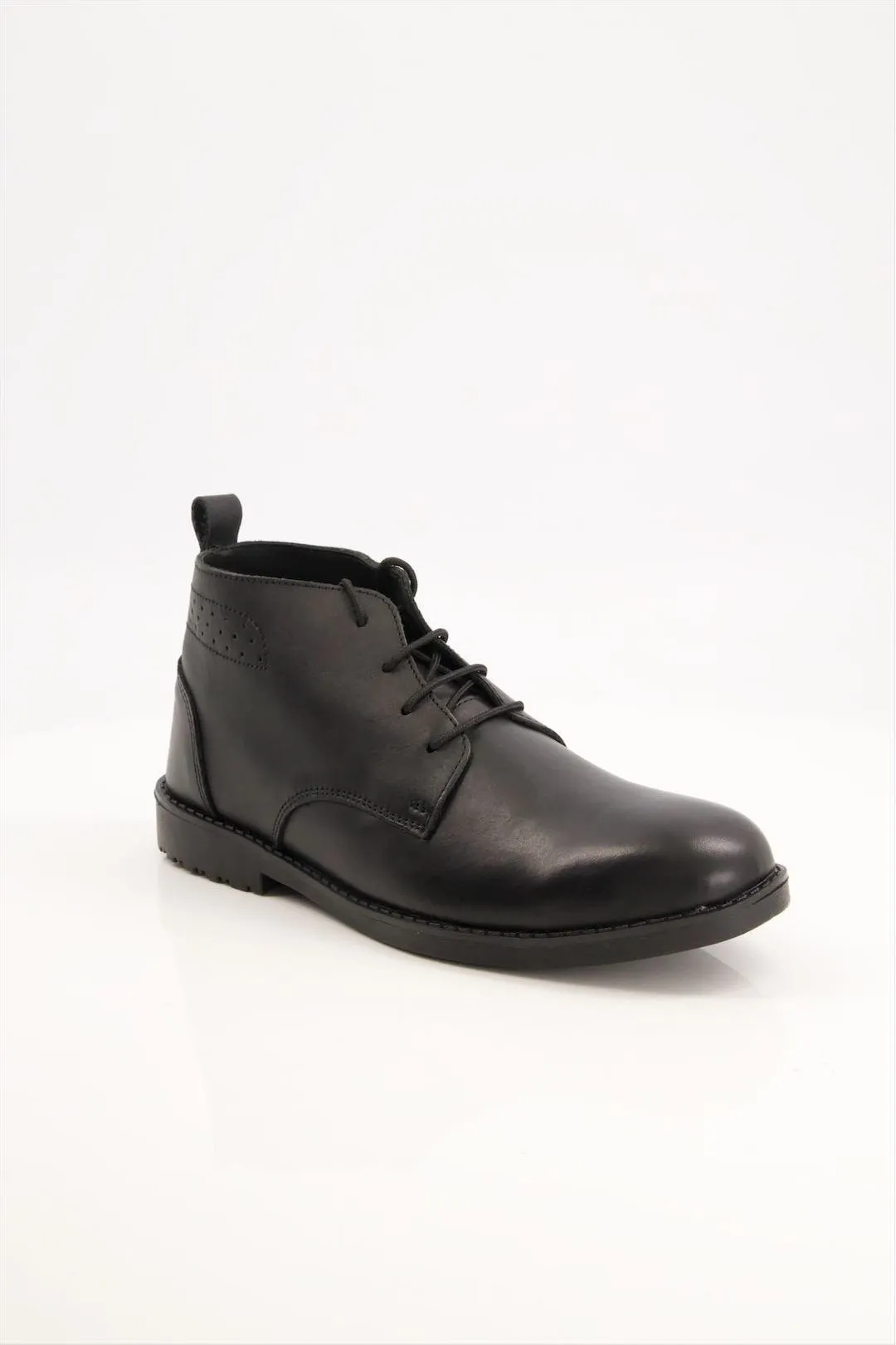 MEARS LEATHER CHUKKA BLACK