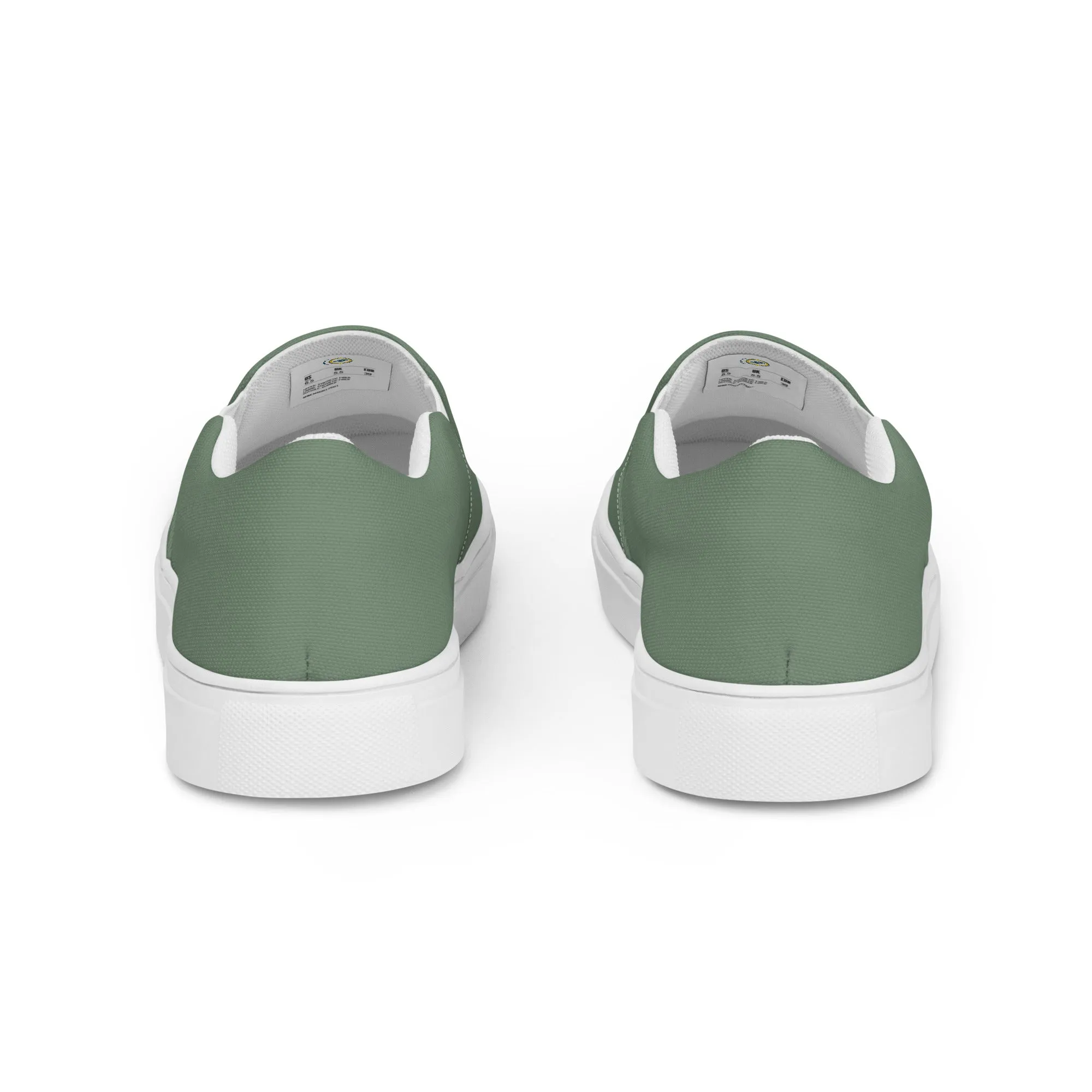 Men’s Blue-Green slip-on canvas shoes, Men's Casual Shoes, Men's Topsiders, Deck Shoes, Men's Boat Shoes