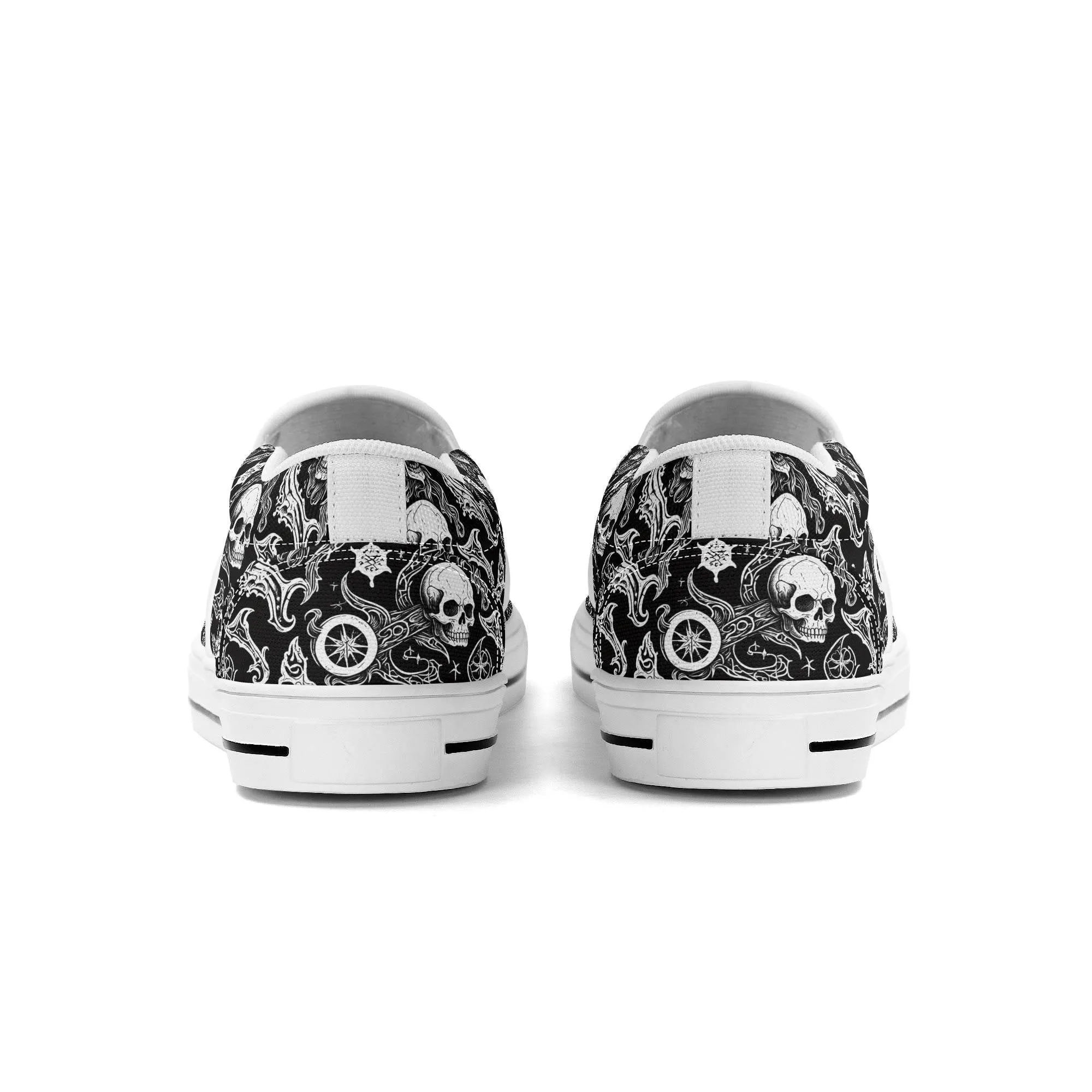 Mens Flying Skulls Rubber Slip On Shoes