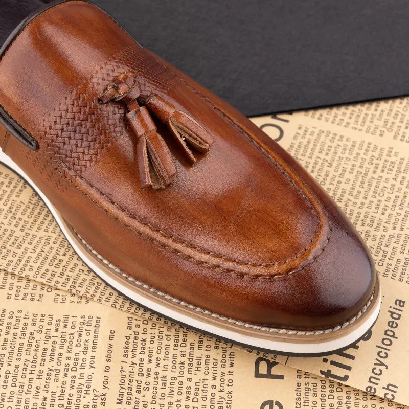Mens Slip on Dress Leather Loafers Shoes