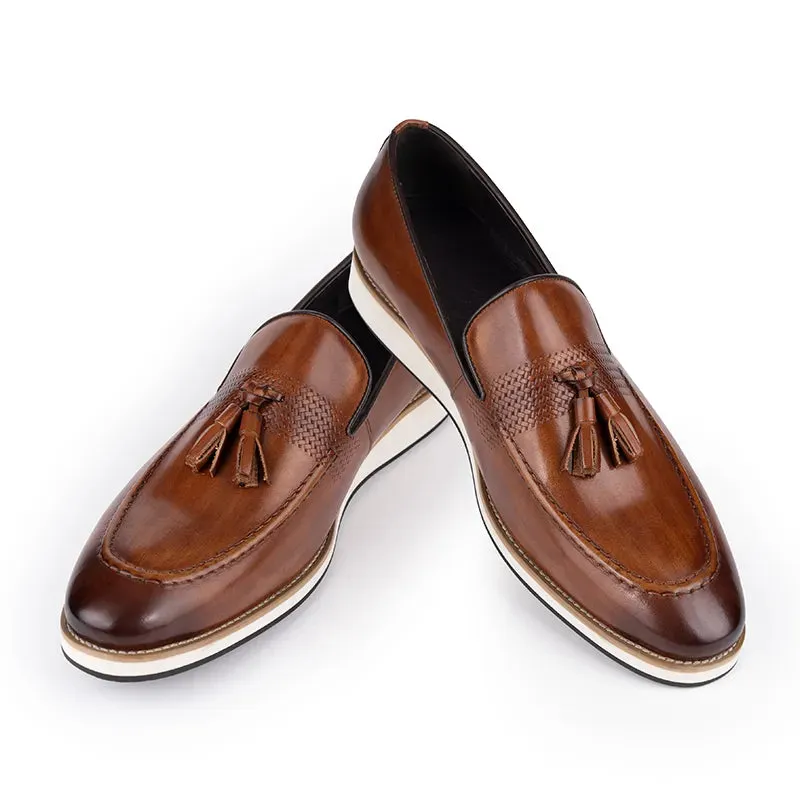 Mens Slip on Dress Leather Loafers Shoes