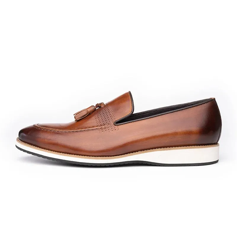 Mens Slip on Dress Leather Loafers Shoes