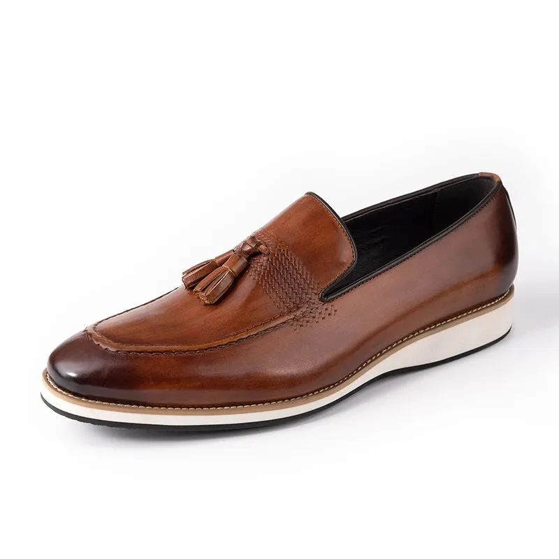Mens Slip on Dress Leather Loafers Shoes