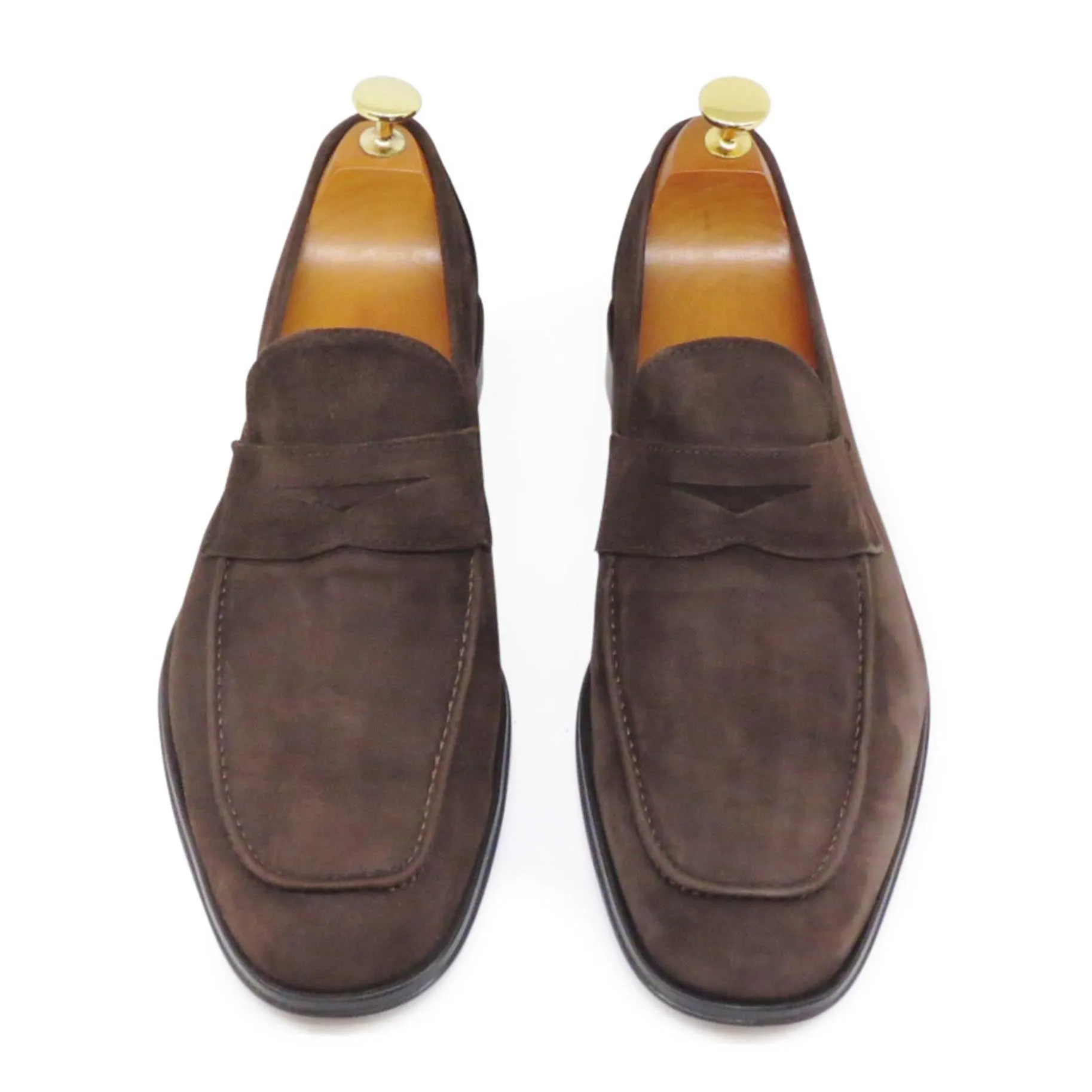 Men's Summer Moccasin - Leather Suede Testa di Moro - AL6122