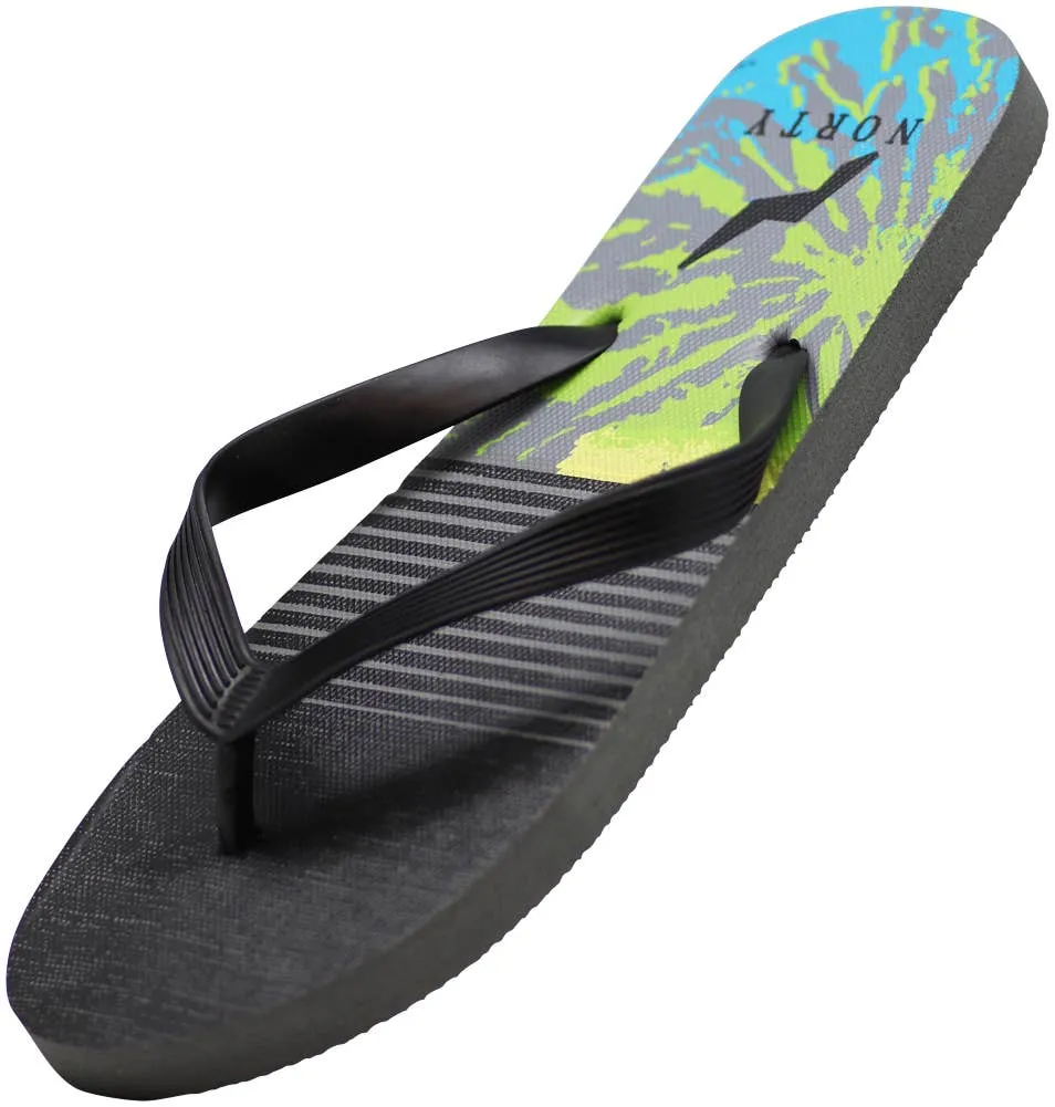 NORTY Mens 8-13 Black Stripe Sandal 22002A