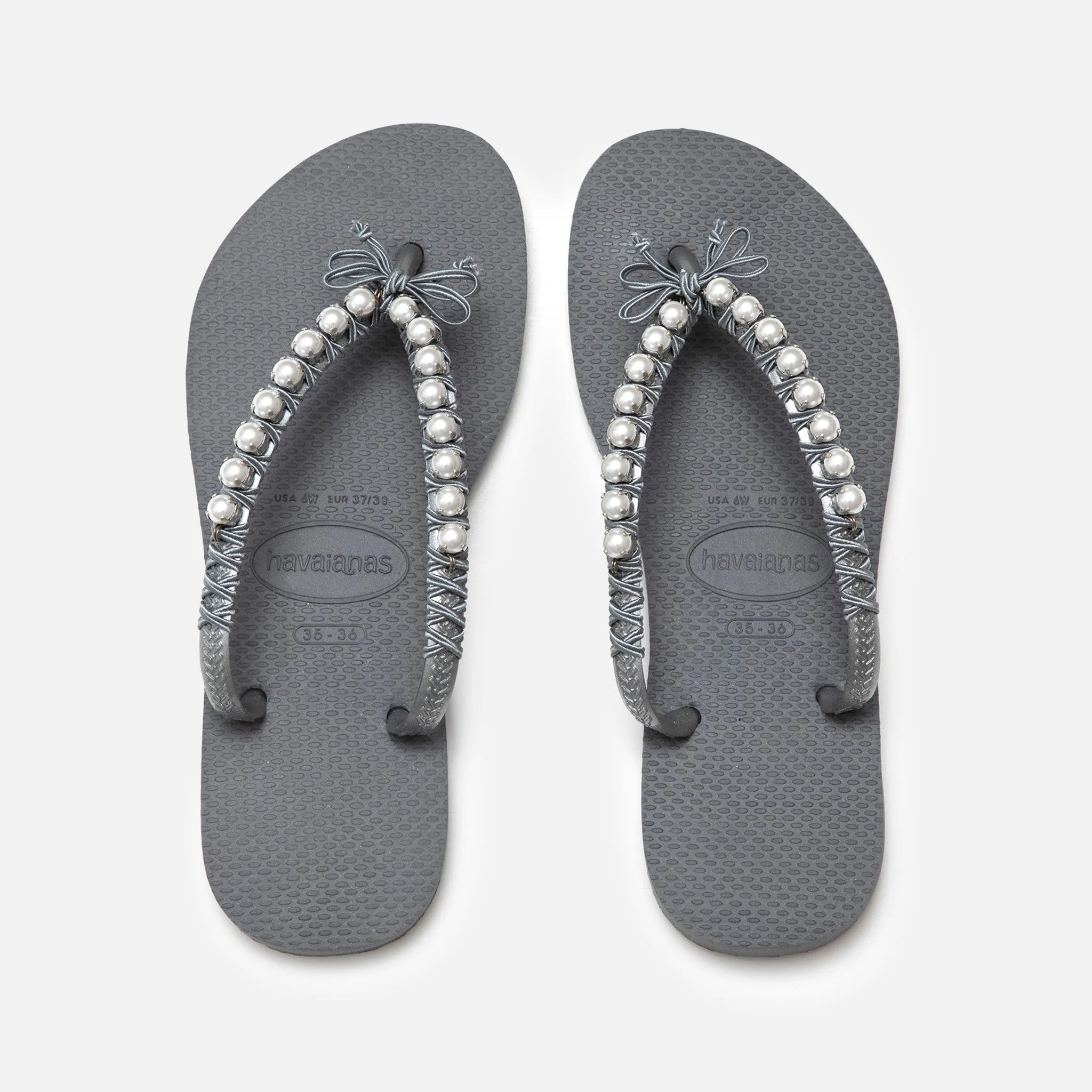 Pearls Flip Flops