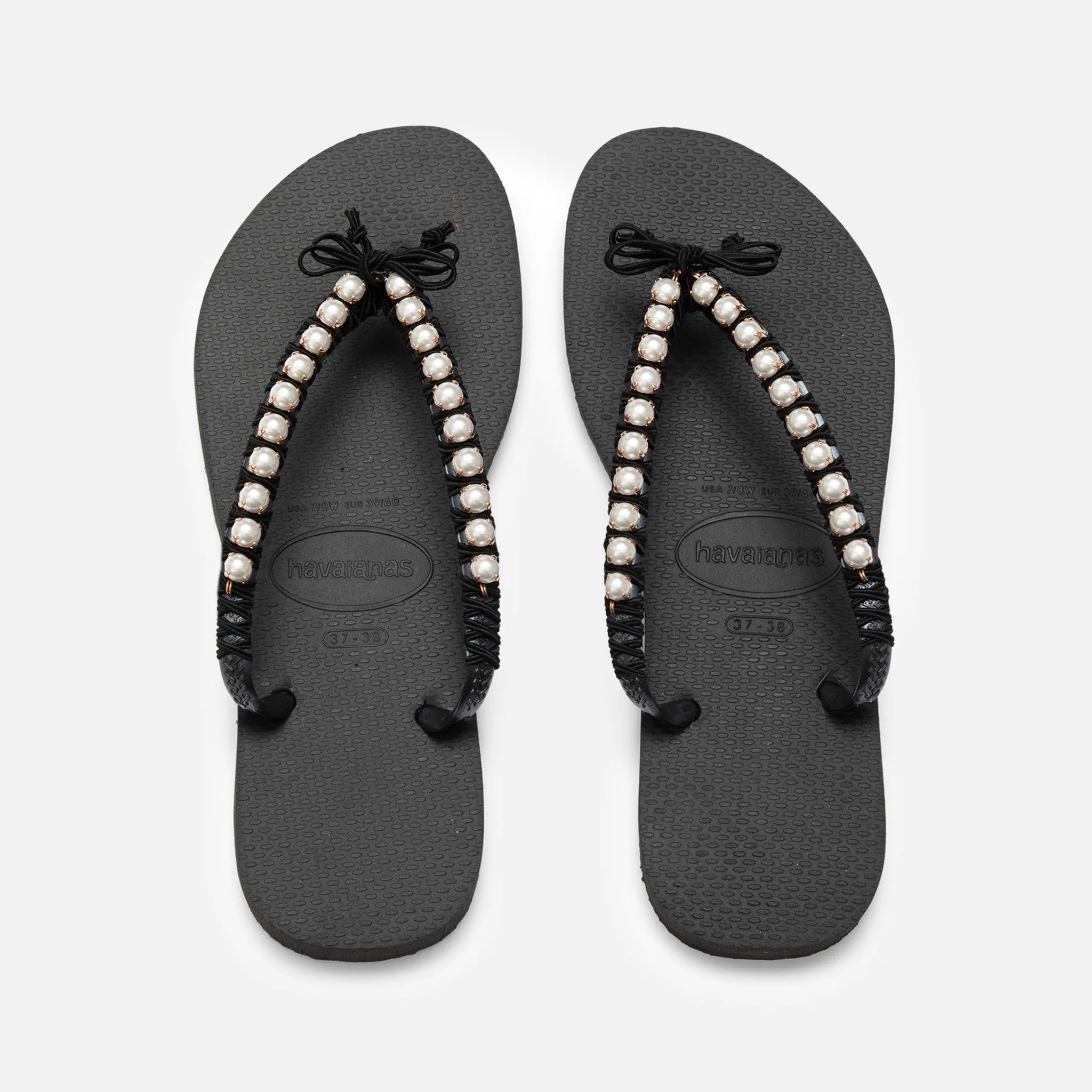 Pearls Flip Flops