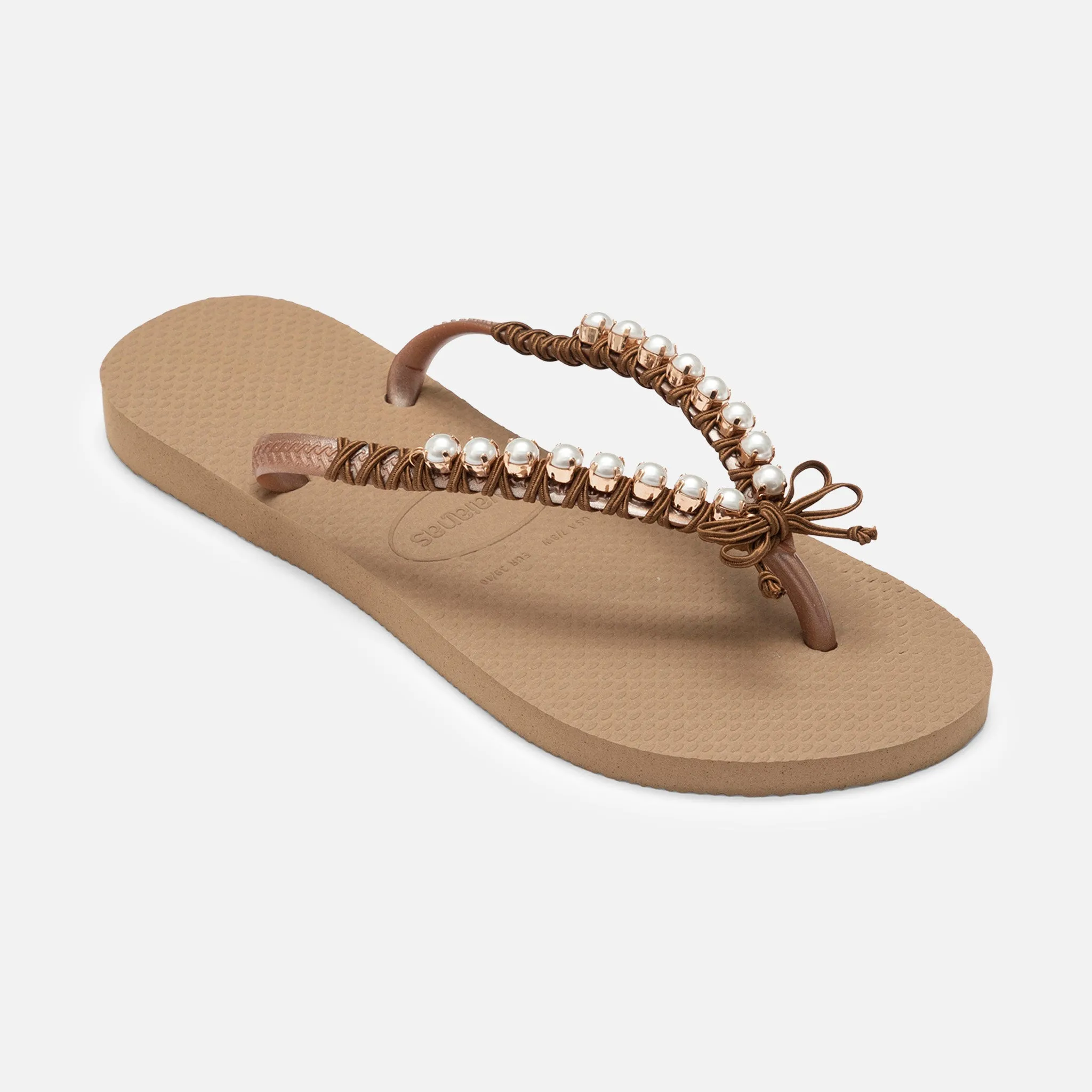 Pearls Flip Flops