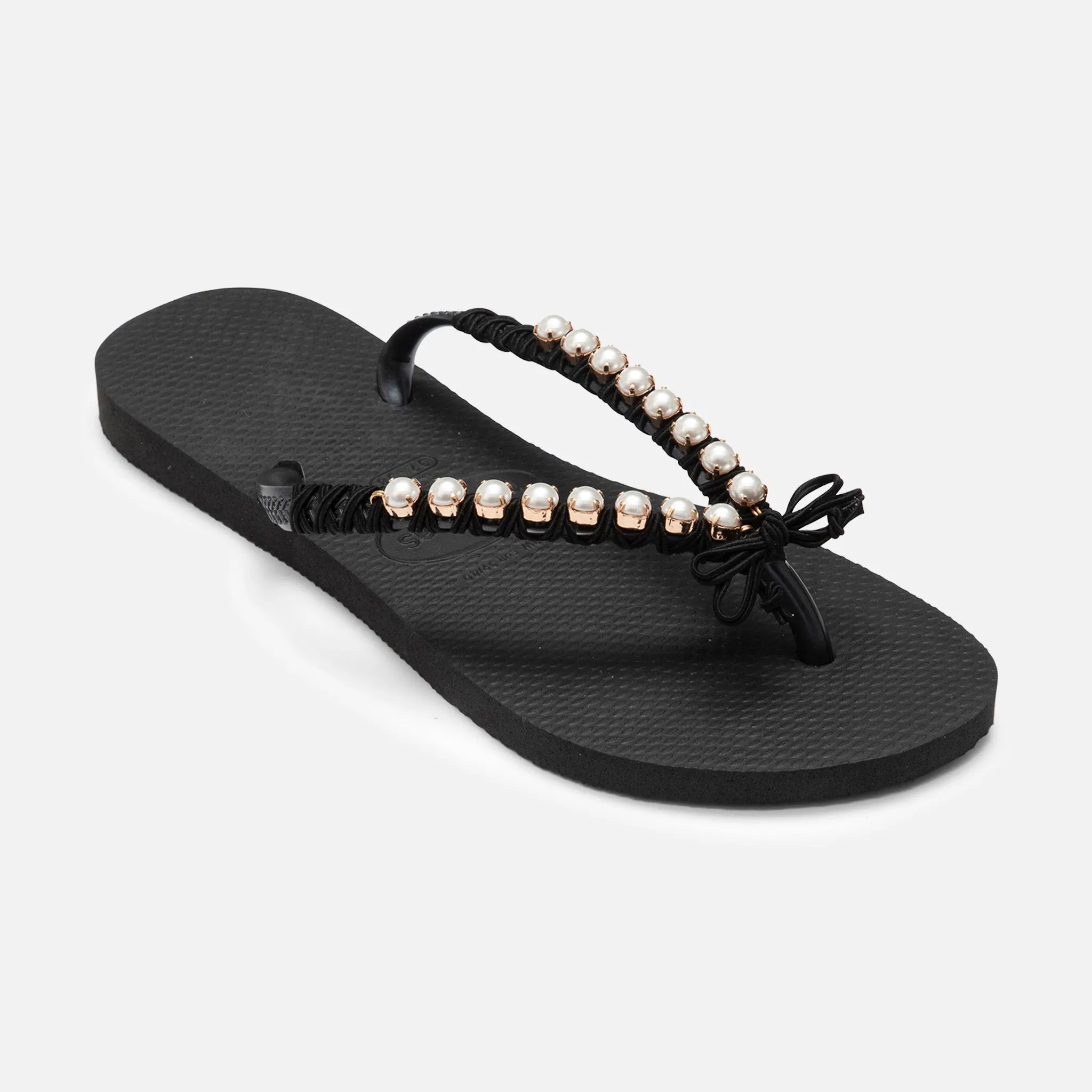 Pearls Flip Flops