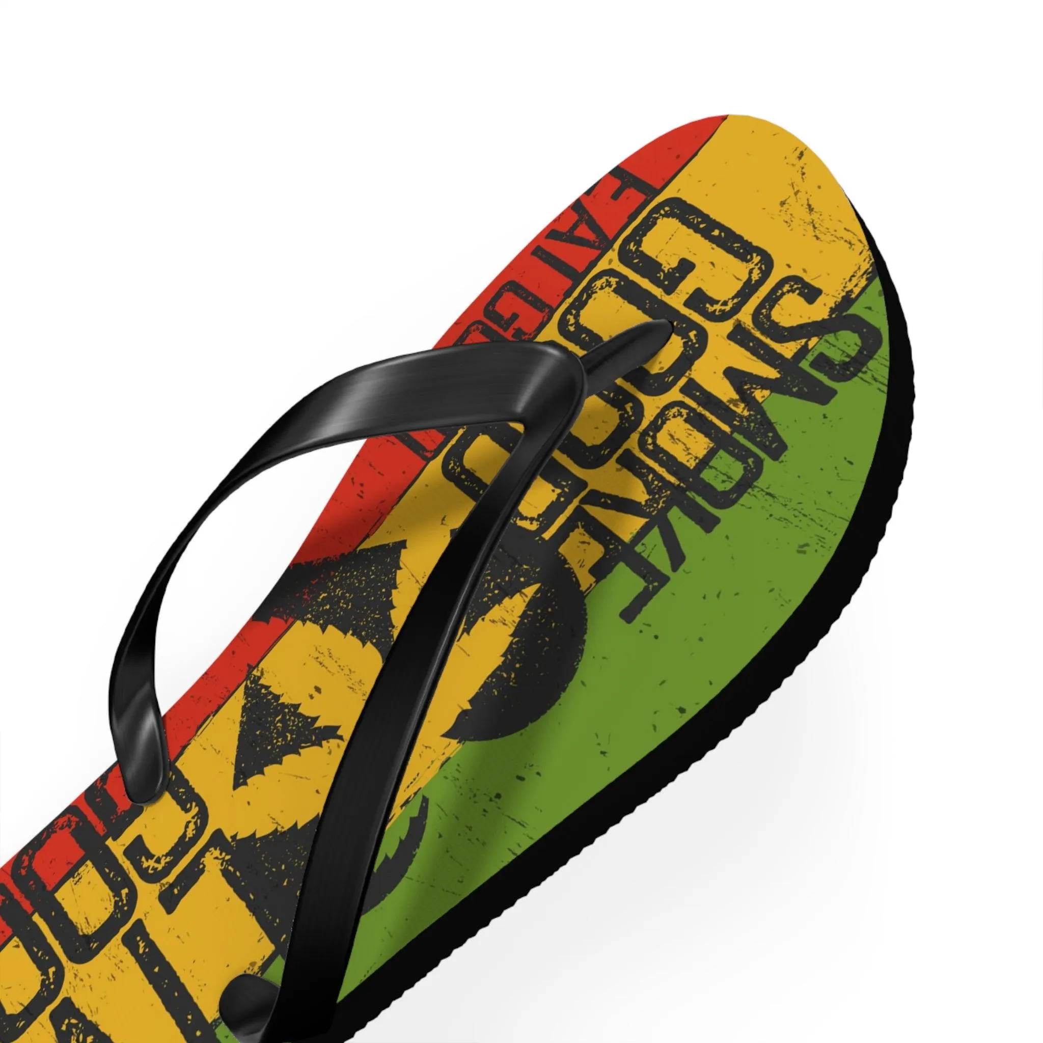 Smoke Good Eat Good Live Good Flip Flops