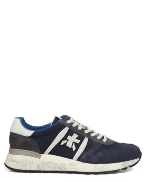 Sneakers LANDER 7204 in Pelle Scamosciata e Nylon