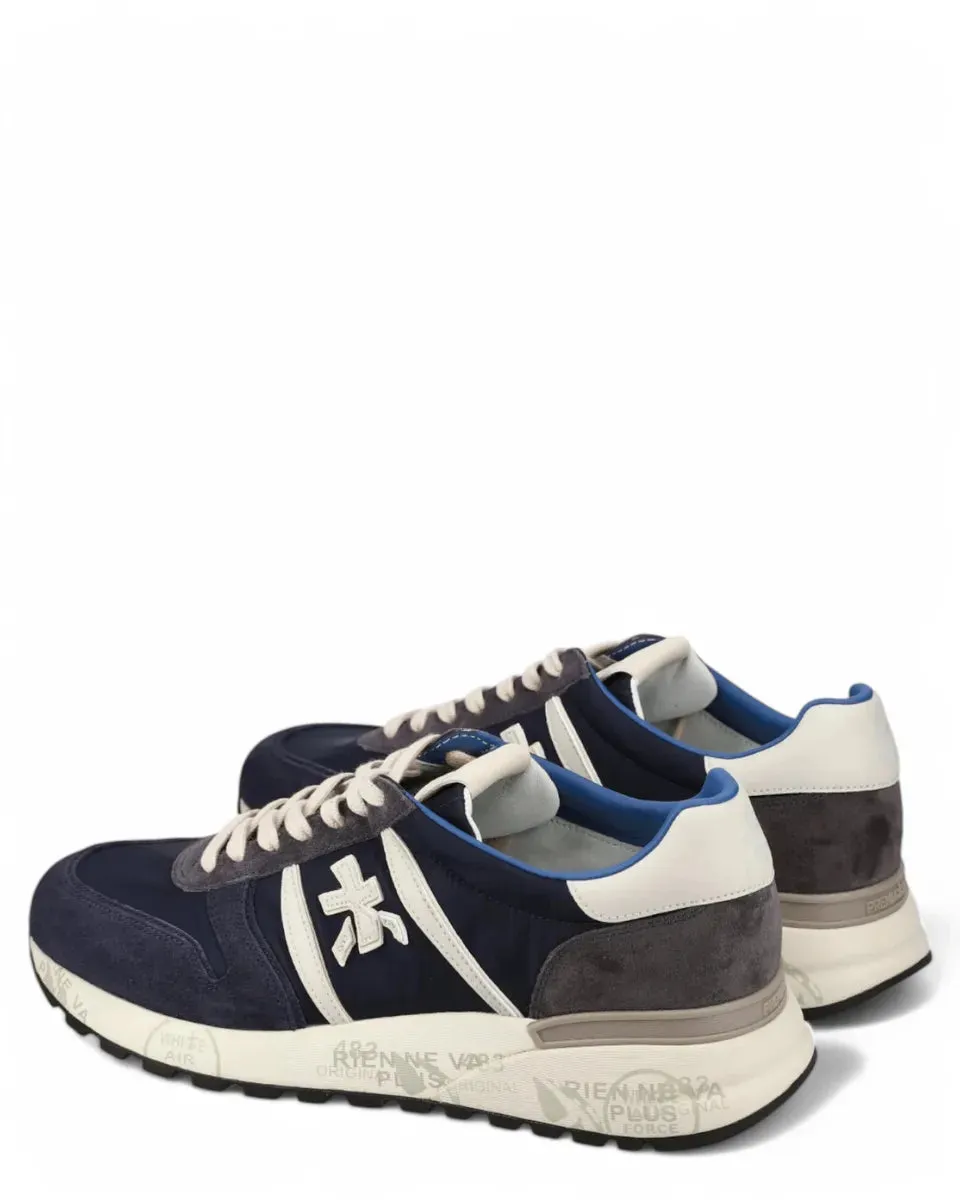 Sneakers LANDER 7204 in Pelle Scamosciata e Nylon