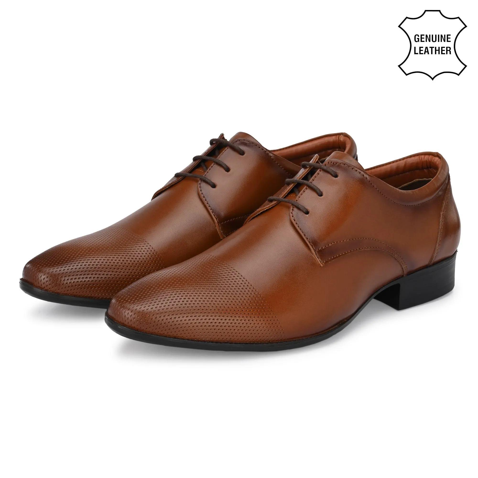 Tailored Full Grain Leather Derby Lace Ups