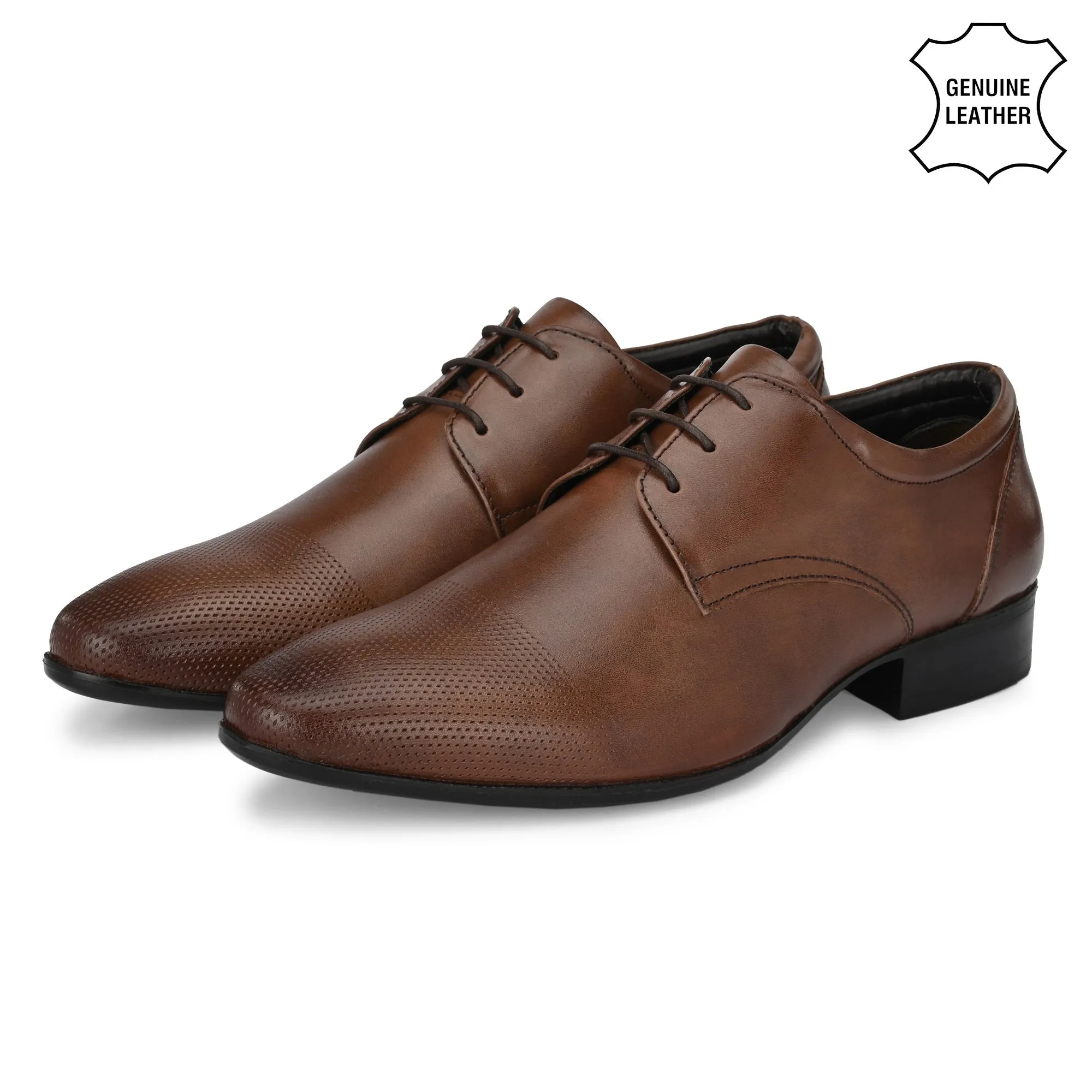 Tailored Full Grain Leather Derby Lace Ups