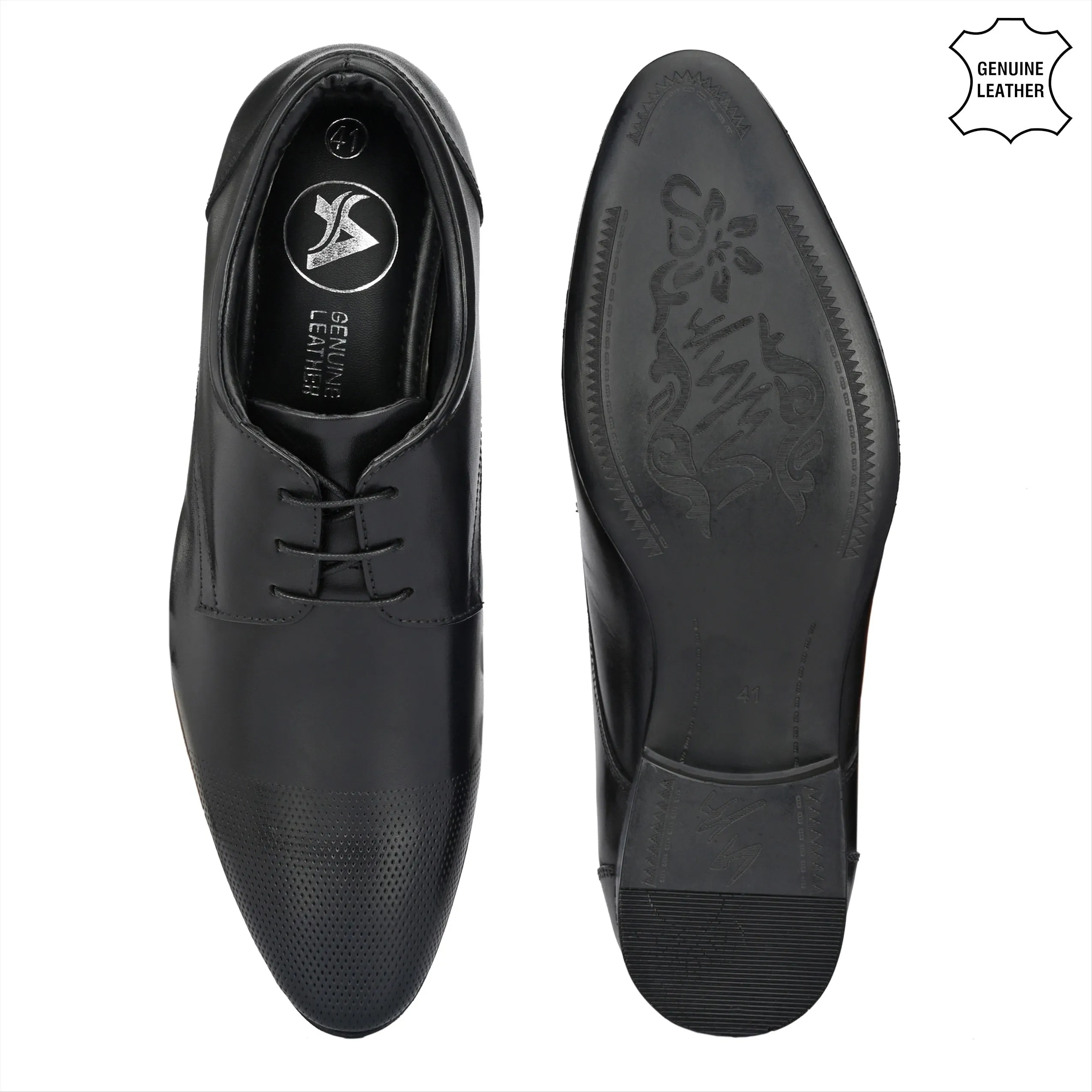 Tailored Full Grain Leather Derby Lace Ups