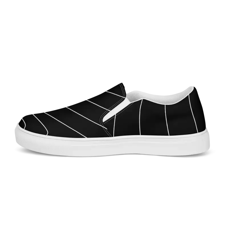 White Stripes Canvas Shoes for Men