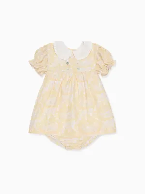 Yellow Toile Savanna Baby Girl Set