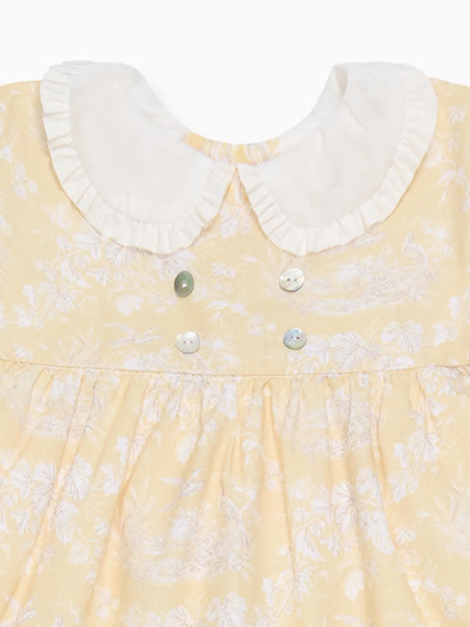 Yellow Toile Savanna Baby Girl Set